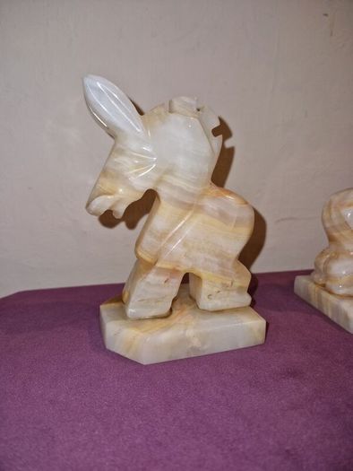 Onxy Donkey Bookends