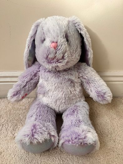Build A Bear Purple Pawlette Pastel Purple Rabbit Plush approx. 42 cm. Used Please see photos