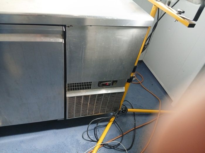 stainless steel fridge