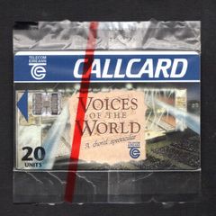 1995 Ireland 20 unit Voices of the World - choral spectacular (Schlumberger SC7) Call Card Mint in Packaging. Telecom Eireann Card Number 1092