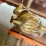Vintage Solid Brass Walnut Nutcracker Mid Century Brass Kitchen Decor Image 6