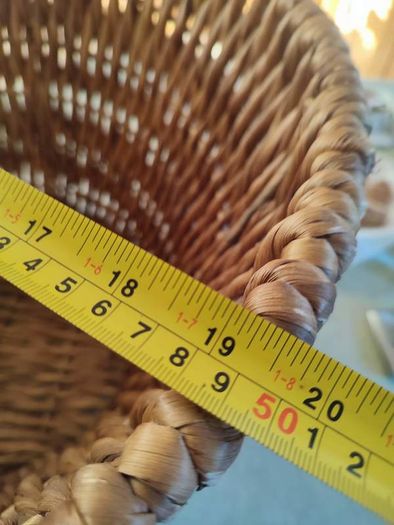 Vintage Rattan Basket Bowl