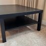 IKEA LACK Coffee table, black, 118x78 cm - with DENT, otherwise like-new Image 5