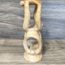 X1 Vintage Gymnastic Olympic Human Tower Figurine Stone White Sculpture Art Image 4