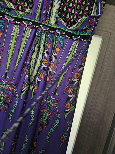 Purple pattern Maxi dress