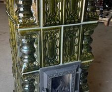 fireplace (terracotta tiles)