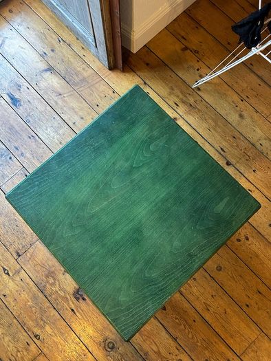 green coffee table