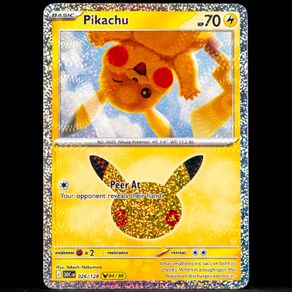 Pikachu 026/128 Holo Rare 04/30 30th Celebration Anniversary Pokemon Card