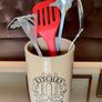 Vintage Stoneware Pearsons of Chesterfield Crock Style Utensil Holder Image 5