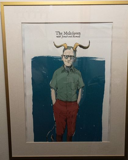 2014 Dave Kloc The Meltdown with Jonah Ray and Kumail Nanjiani Grampus Krampas Limited Edition Art Screen Print