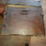 Antique Irish Made Victorian Dome Top Trunk with Insert, late 19th to the early 20th Century, wooden strapping and metal hardware Image 4