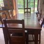 Solid Oak Extendable Dining Table and 6 Chairs Image 4