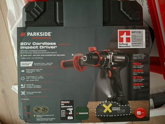Parkside Performance Cordless Impact Drill PSBSAP 20-Li C3