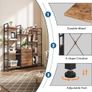 Bookcase with 4 Fabric Drawers Standing Shelf Shelf, Kitchen Shelf for Living Room 100 W x 142 cm Image 5