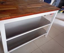Stenstorp IKEA Kitchen Island and 2 chairs
