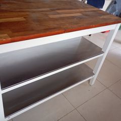 Stenstorp IKEA Kitchen Island and 2 chairs
