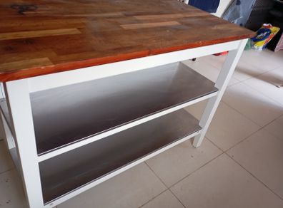 Stenstorp IKEA Kitchen Island and 2 chairs