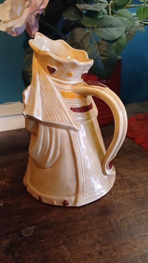 Rare Antique Pair of Toby Jugs Pack of Cards Series by H J Wood England