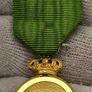 Sweden Gold Medal 1772 Order of Vasa Medal on Green Ribbon Very Rare Medal Image 4