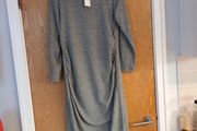 M&amp;S  Dress With Side  Rushing.   S.16.  B.N.W.T.