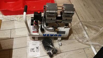 30L 750W Silent Air Compressor Portable Oil-free Air Compressor Pump Safe Solenoid Valve Workshop Repair Tire Inflation