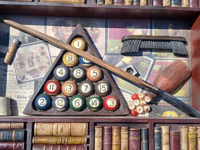 Wooden Framed Large Snooker Plague