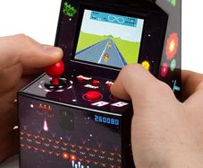 Mini Arcade Machine, 240 Built-In 8-Bit Games, 2.5 Full Colour Screen, 8-Way Joystick, Handheld Retro Games Console