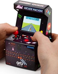 Mini Arcade Machine, 240 Built-In 8-Bit Games, 2.5 Full Colour Screen, 8-Way Joystick, Handheld Retro Games Console