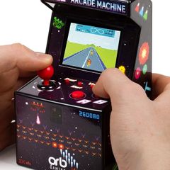Mini Arcade Machine, 240 Built-In 8-Bit Games, 2.5 Full Colour Screen, 8-Way Joystick, Handheld Retro Games Console