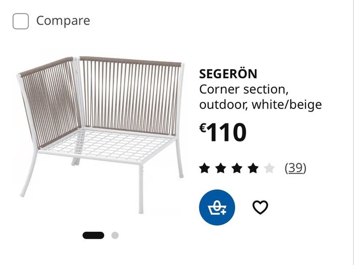 Ikea Segeron garden sofa