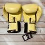 Twins Special 12oz Genuine Leather Boxing Gloves Pastel Yellow BNWT Image 2