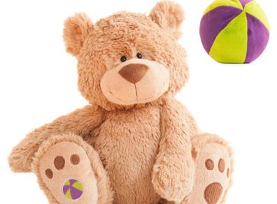 all in one soft toy Teddy bear/ball