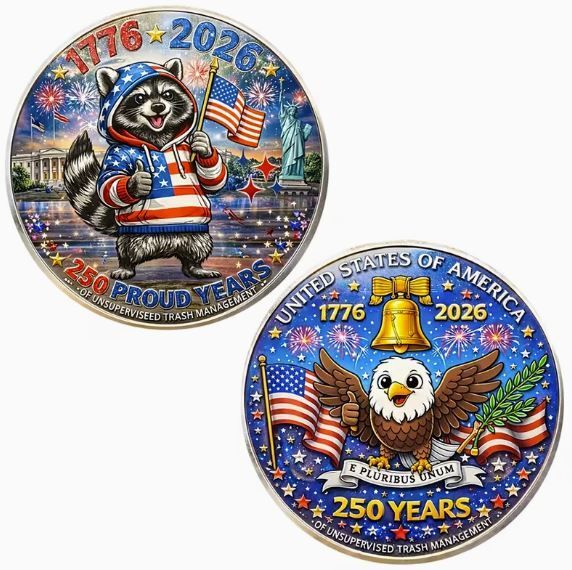 Commemorative Coin 250Th Anniversary USA Independence Day, New.