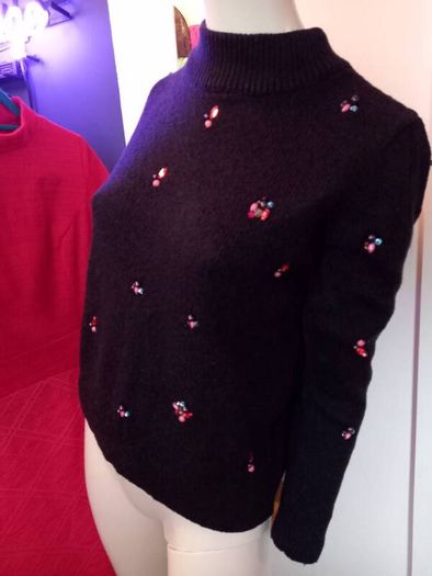 Navy Embellished Jumper