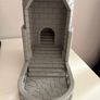 Articulated RPG Dice Tower Castle Design with Mechanical Pop-up Tray Image 2