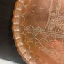 Antique 8" Taj Mahal Ornate Copper Tray Image 6