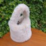 Cream Faux Fur Handbag Image 3