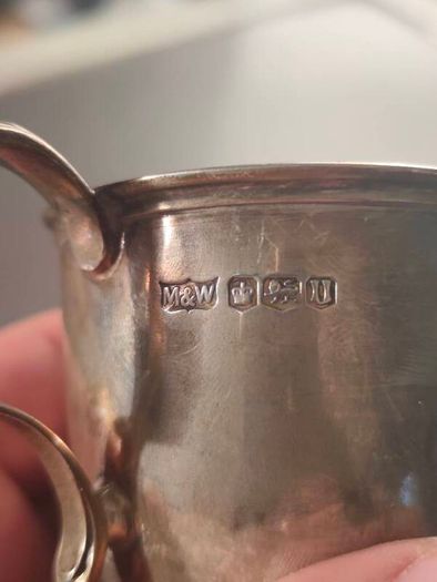 Solid Sterling Silver Christening Mug
