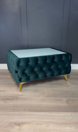 Chesterfield velvet coffe table