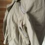 Kookai women leather cream jacket biker 3/4 length sleeves size 12 Image 5