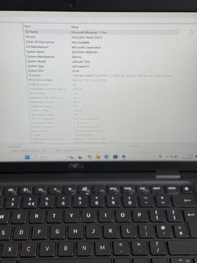 Dell Latitude 7320 Laptop i5/16GB/256SSD/FHD