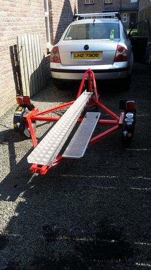 motorbike trailer track day transport