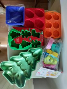 Assorted silicone moulds