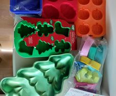 Assorted silicone moulds
