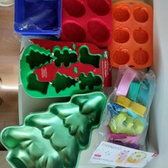 Assorted silicone moulds