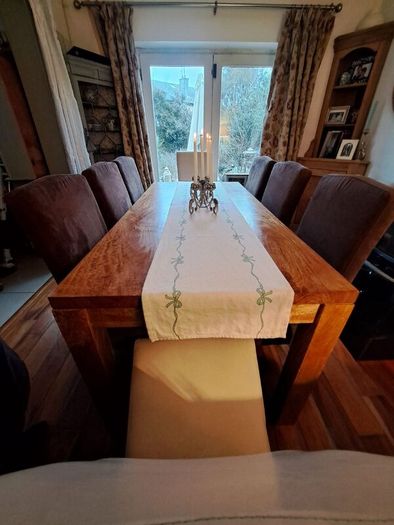 Dining room set of table and chairs