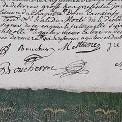 1752 Notarial Agreement: Tithe Lease of Clamecy Bail d'Accense.Signed Antique Document