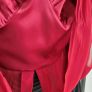 KAREN MILLEN colour block burgundy and black silk layered dress Sz 12 - Bnwt Rrp 195 Sterling Image 6