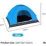 2 Person Pop Up Tent, 4 Season, 170T Image 3