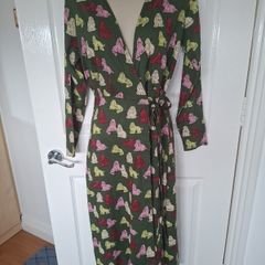 NWT Compania Fantastica Green Dog Pattern  Drees  XS